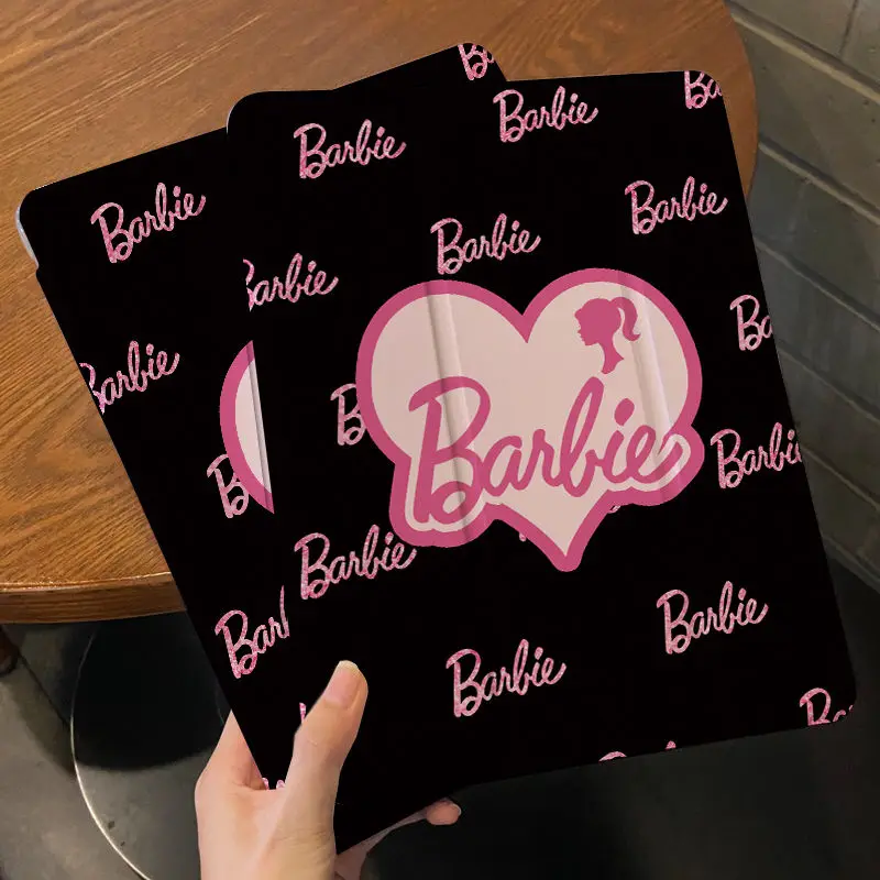 Barbie Etablet Computer Case Kawaii Ipad Mini Air 5 4 Pro 2022 Protective Shell Protecting Screen Trendy Movie Girls Gift Lovely