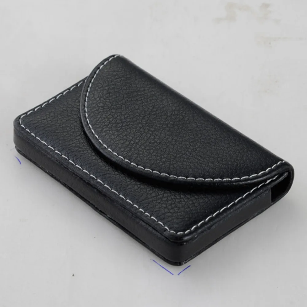 New PU Leather Business Card Holder Large Capacity Men Credit Card Case Card Holders Professional RFID Wallet