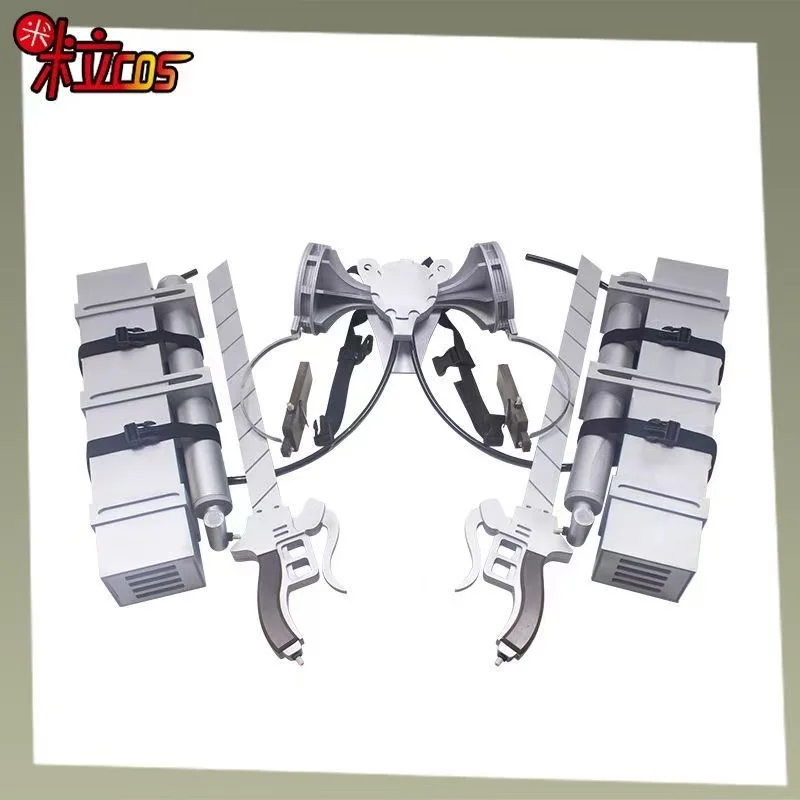 

Anime Eren 3D Maneuver Gear Mikas Cosplay Props Swords Weapons Thunder Spears for Halloween Christmas Fancy Party Accessories