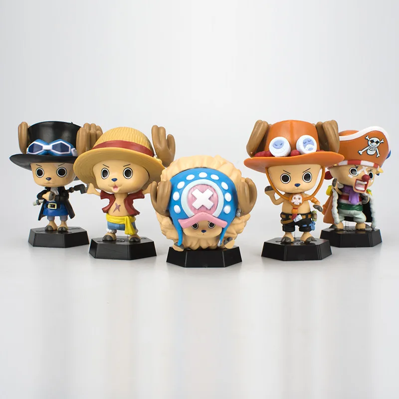 9 Anime une pièce Tony Tony Chopper Cos Luffy sabre figurine modèle Buggy jouet Sabo cadeau voiture ornement figurine d'action recueillir des cadeaux