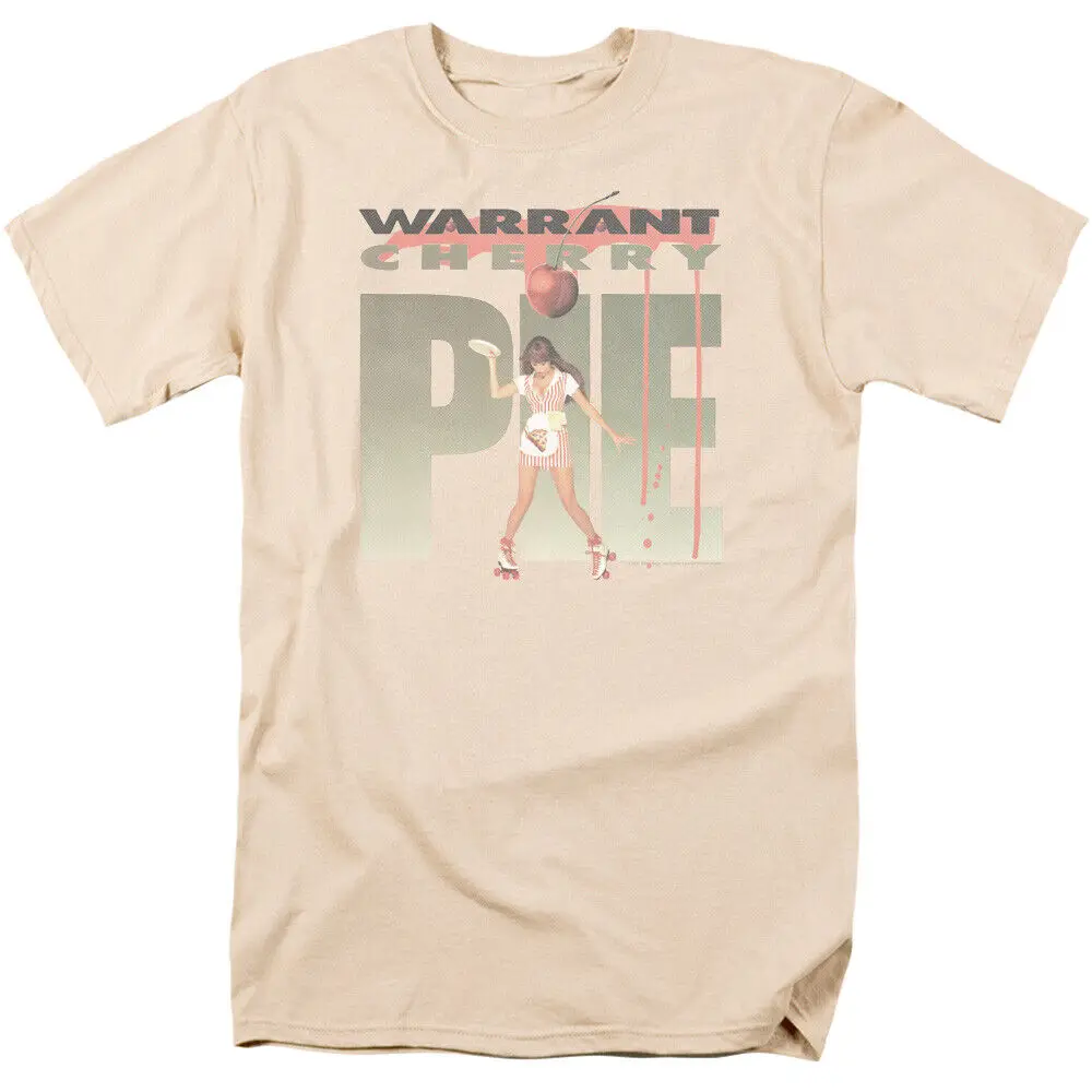 Warrant Cherry Pie T Shirt Mens Licensed 80s Hair Rock Band Cream