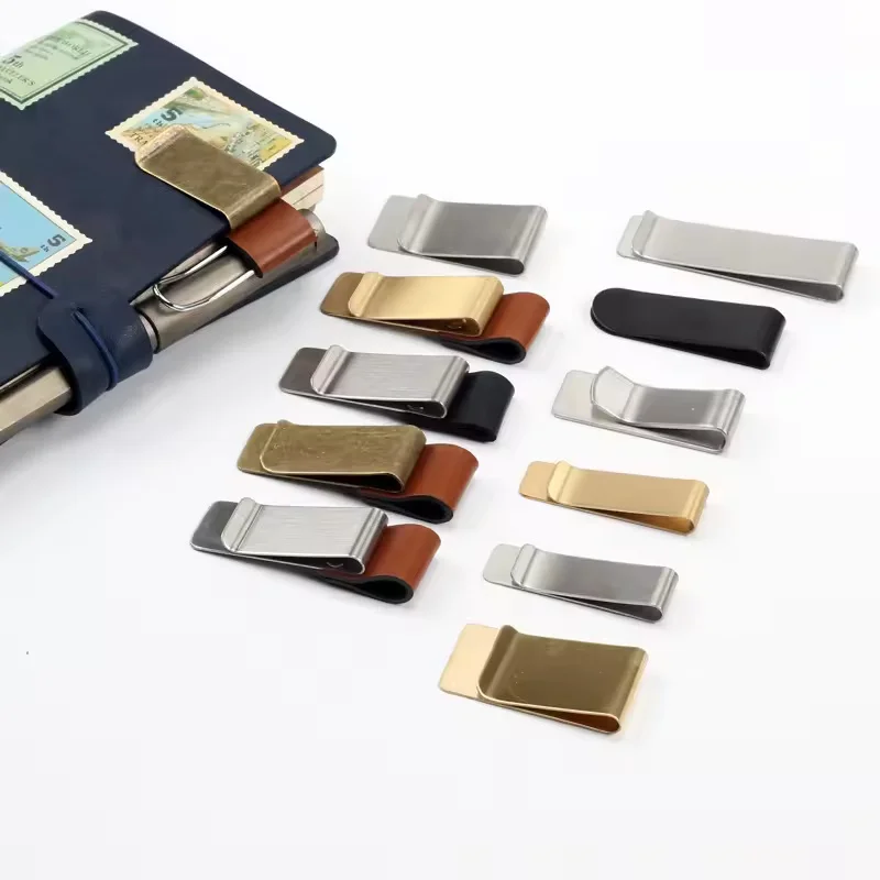 Slim Stainless Steel Money Clip Wallet for Men - Metal Bill Clamp Cash And Credit Card Holder Business Dollar Holder Pocket Desi