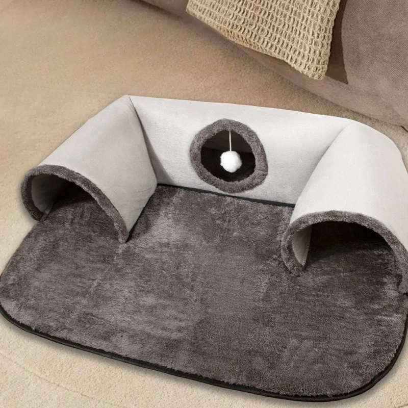 Hot selling cat tunnel cat bed rolling dragon can be dismantled and washed cat nest hiding cat can be used all year round