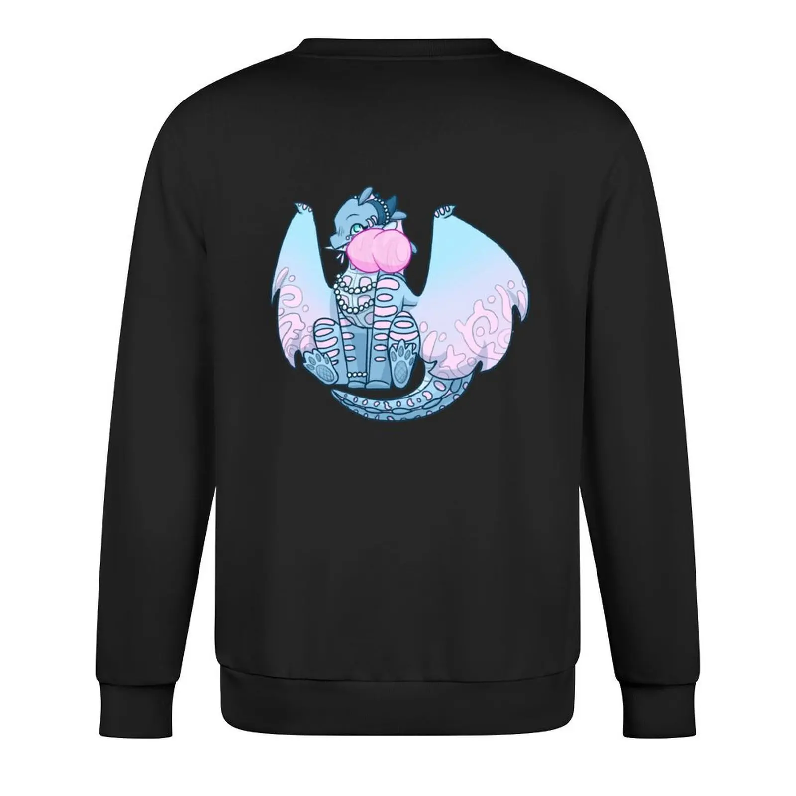 Anemone with Cotton Candy Pullover men's autumn clothes korean autumn clothes tracksuits japanese style graphic sweatshirts