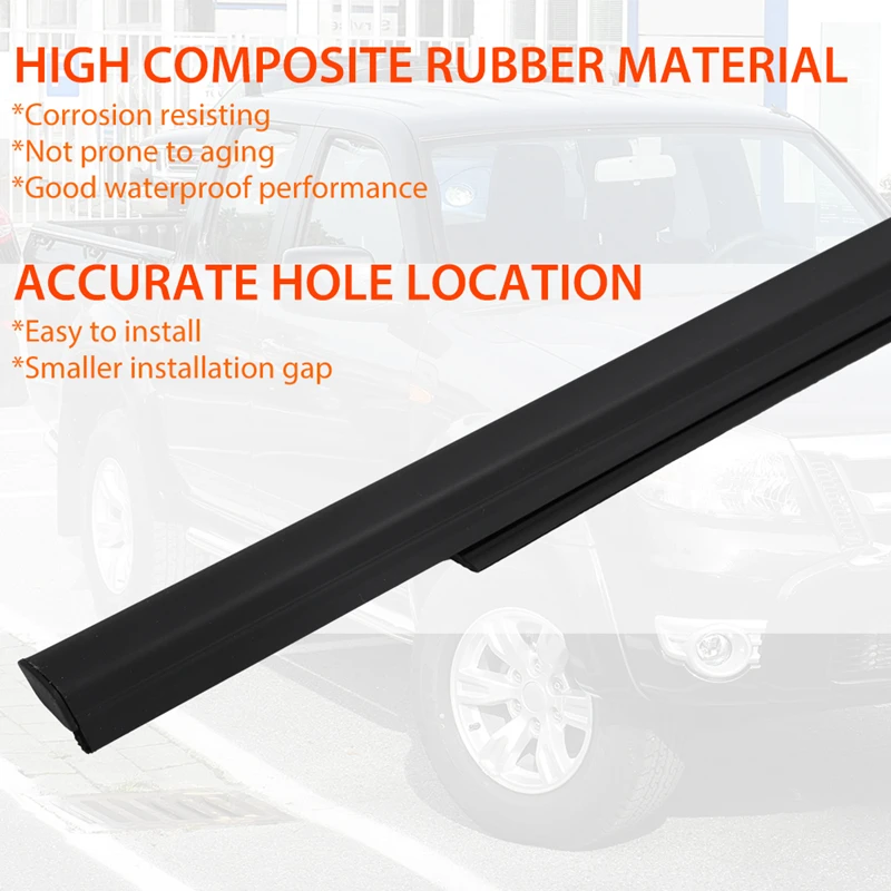 For Ford Ranger PX XLT 2012-2021 2020 4Door Outer Window Rubber Seals Weather Strip Car Sealing Strips Door Glass Seal Belt Trim