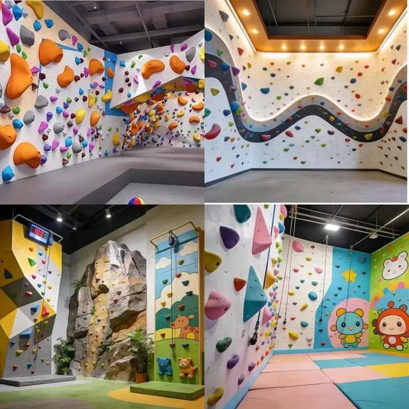 Children Climbing Wall PVC Indoor Play Equipment School Family Educational Indoor Climbing Wall
