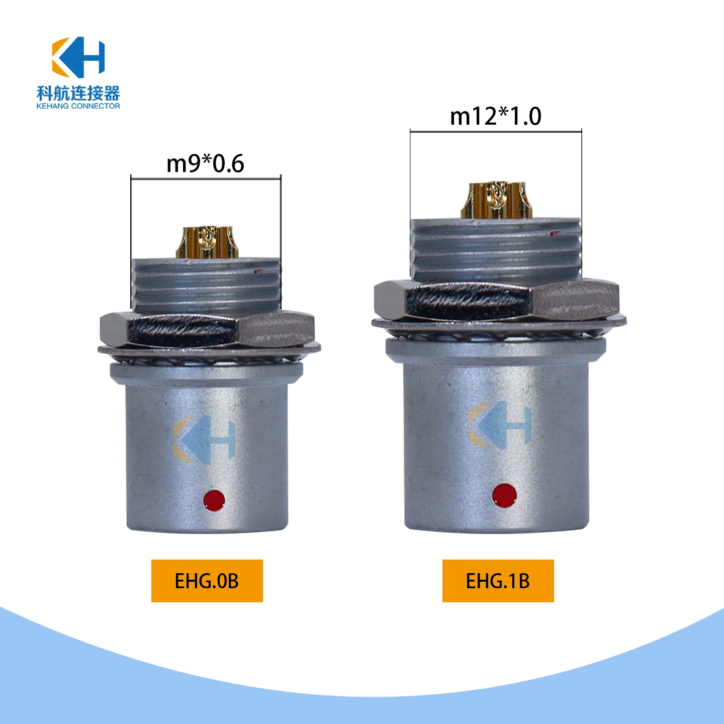 Compatible Lemo Odu Connector EHG Aviation Fixed Socket 0B1B 2-9Pin Durable Electrical Connection for Aviation Equipment