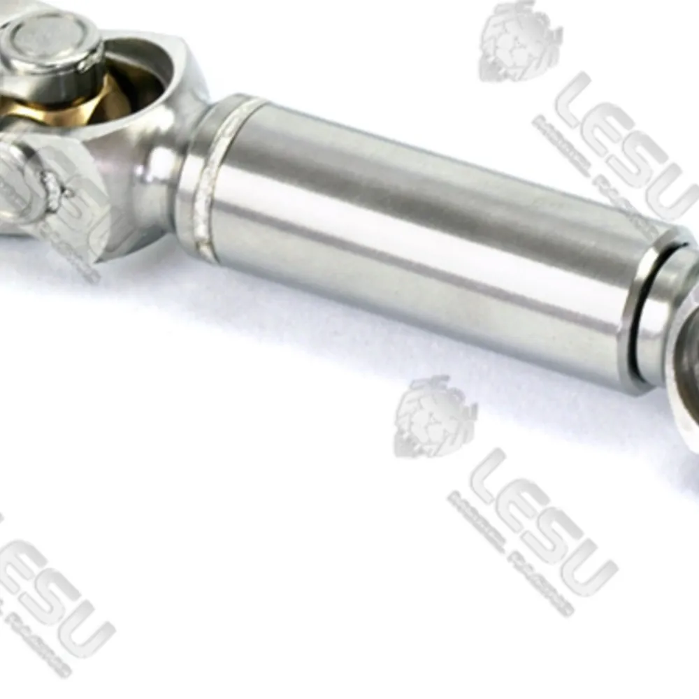 

Металлический приводной вал LESU 74-89 мм CVD 5 мм, детали для 1/14 радиоуправляемого тягача, самосвал Tamiyaya, уличные игрушки TH16949