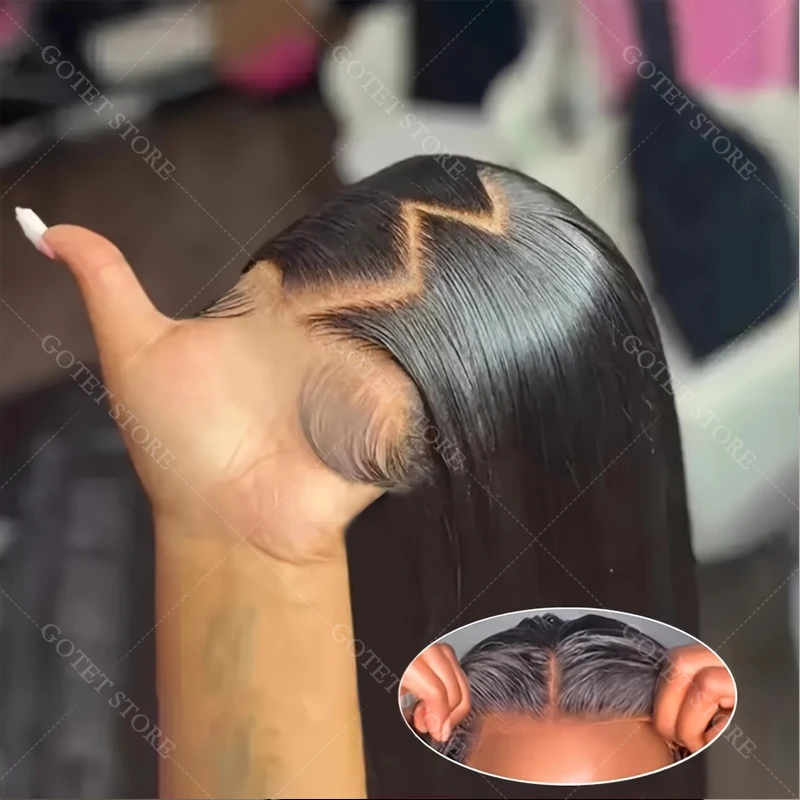 Wear Easy Go Straight Lace Wig 13x4 5x5 360 Lace Front Wigs Pre-Cut Lace Wig Human Hair Ready To Wear Lace Closure Wig