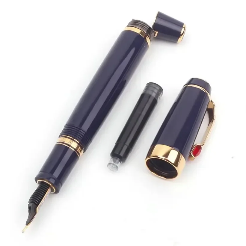 

New Limited Edition Bohemia Retractable Fountain Pen Business Office Writing Ink Pens with Random Crystal