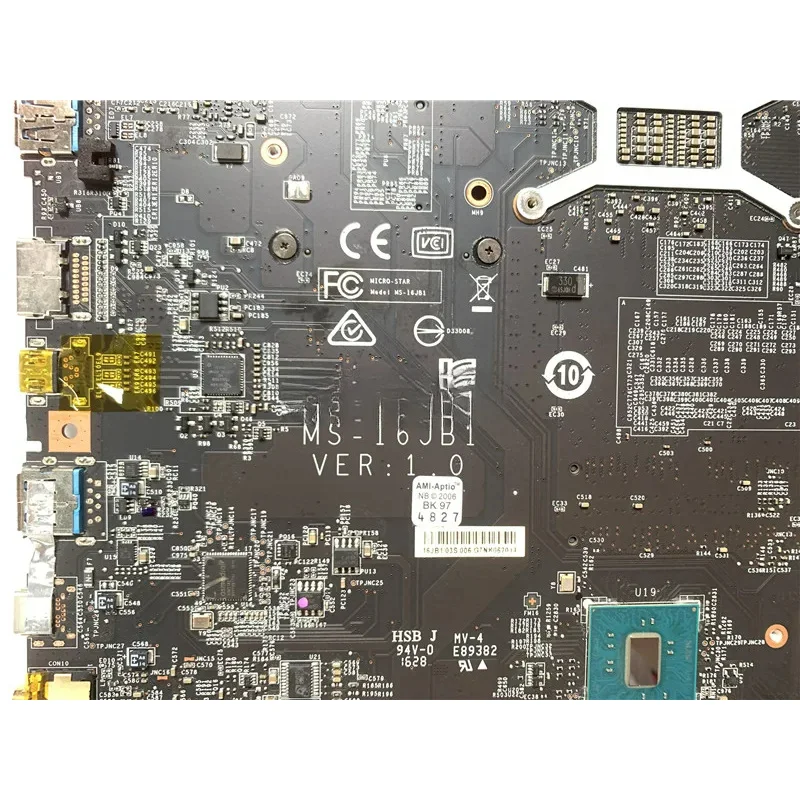 GTX1060 3GB I7-7700U-16JB1 GE62VR GE72VR Notebook PC Placa-mãe Ver%