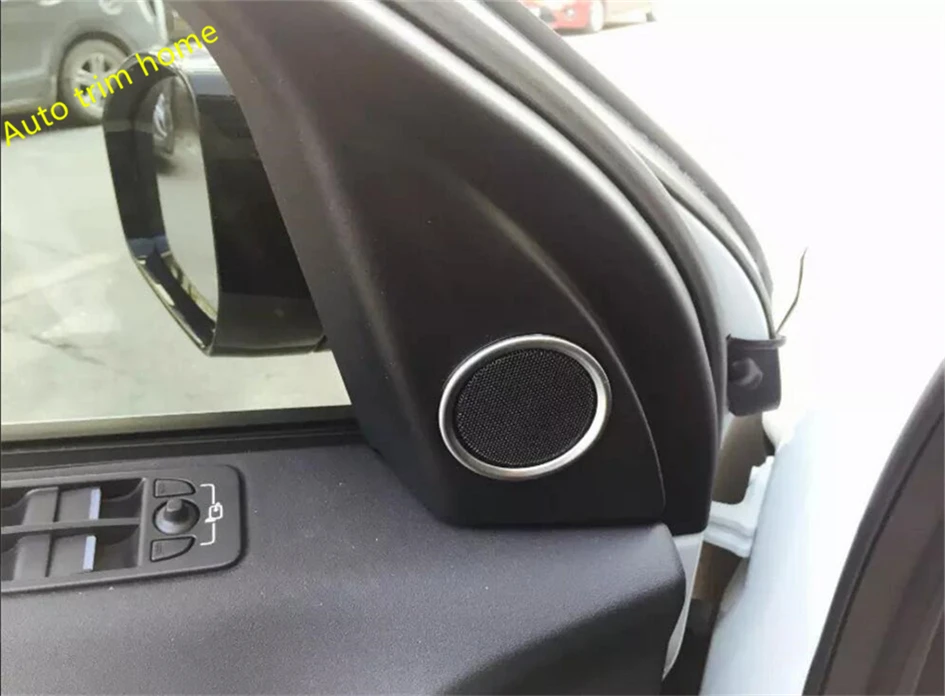 

ABS Side Stereo Audio Speaker Decoration Circle Ring Cover Trim Fit For Land Rover Discovery Sport 2015 - 2023 Car Accessories