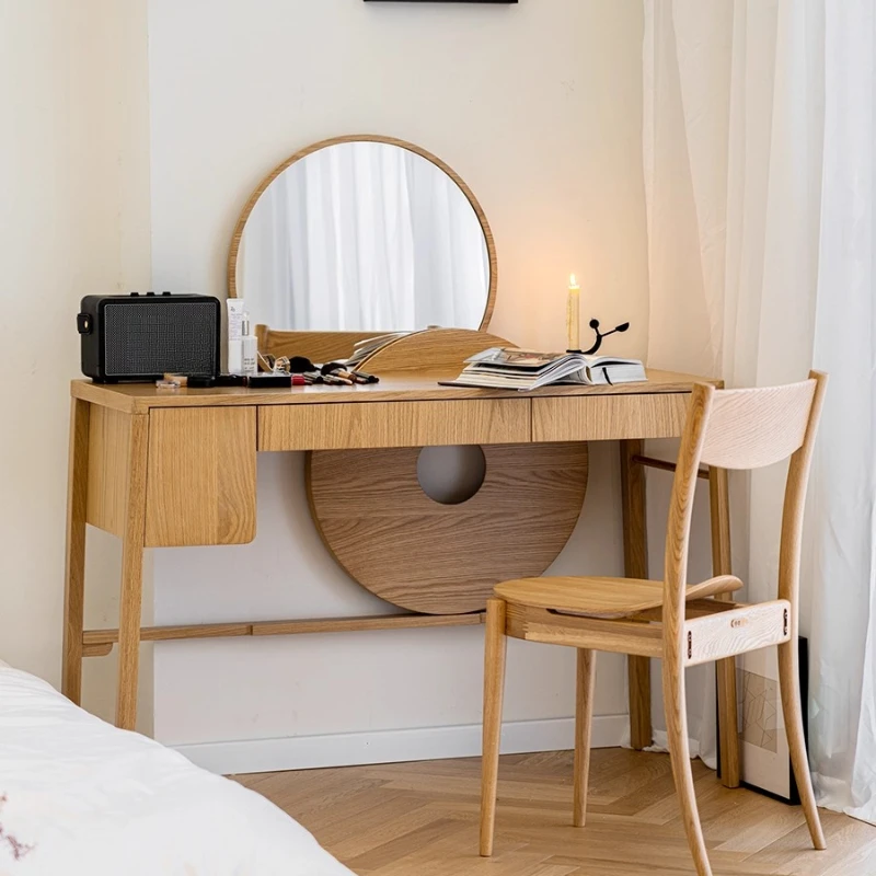 

Sunrise Desk Solid Wood Dresser Mirror Integrated Master Bedroom Modern Simple