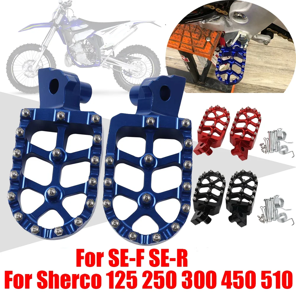 

For Sherco Factory 125 250 300 450 510 SEF SER SE-R SE-F SER125 SER250 SER300 Accessories Footrest Footpeg Foot Pegs Rests Pedal
