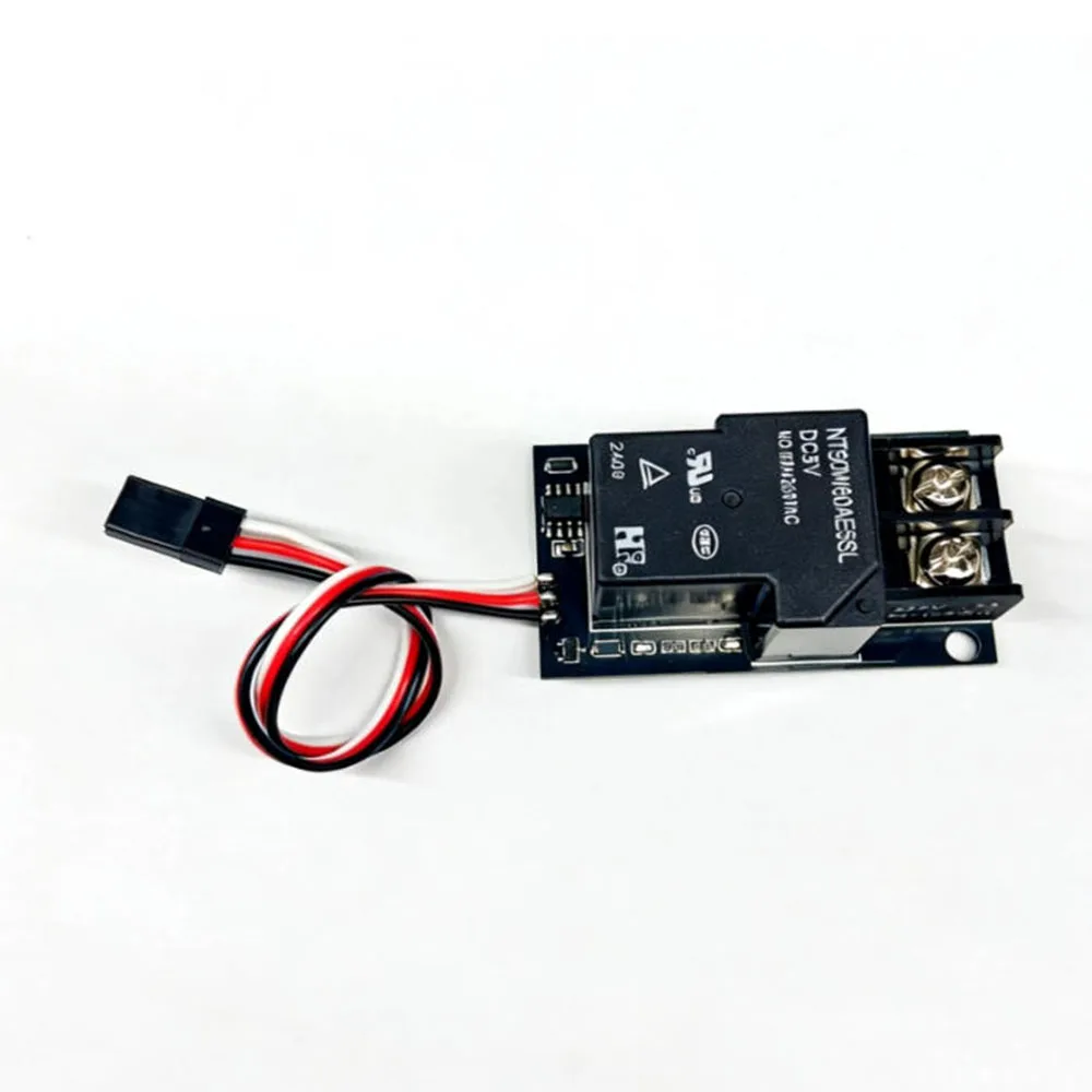 Taidacent RC Model Aircraft Remote Relay PWM Switch Module Navigation Light Controller 1CH Relay Universal Switch 60A 50A 5V-12V