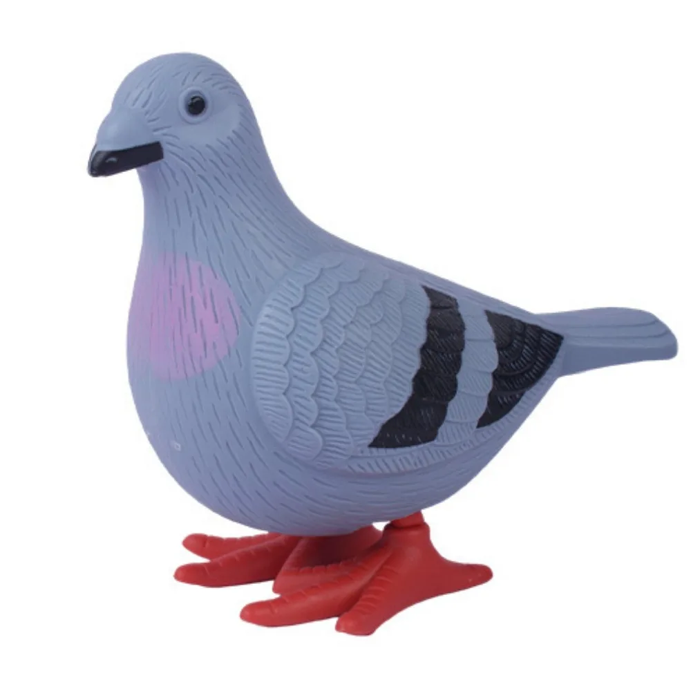 1PC Plastic Clockwork Jumping Pigeon Toys Cute Wind Up Simulation Bird Animals Jumped Walking for Kid Boy Girl Gift Home Decor