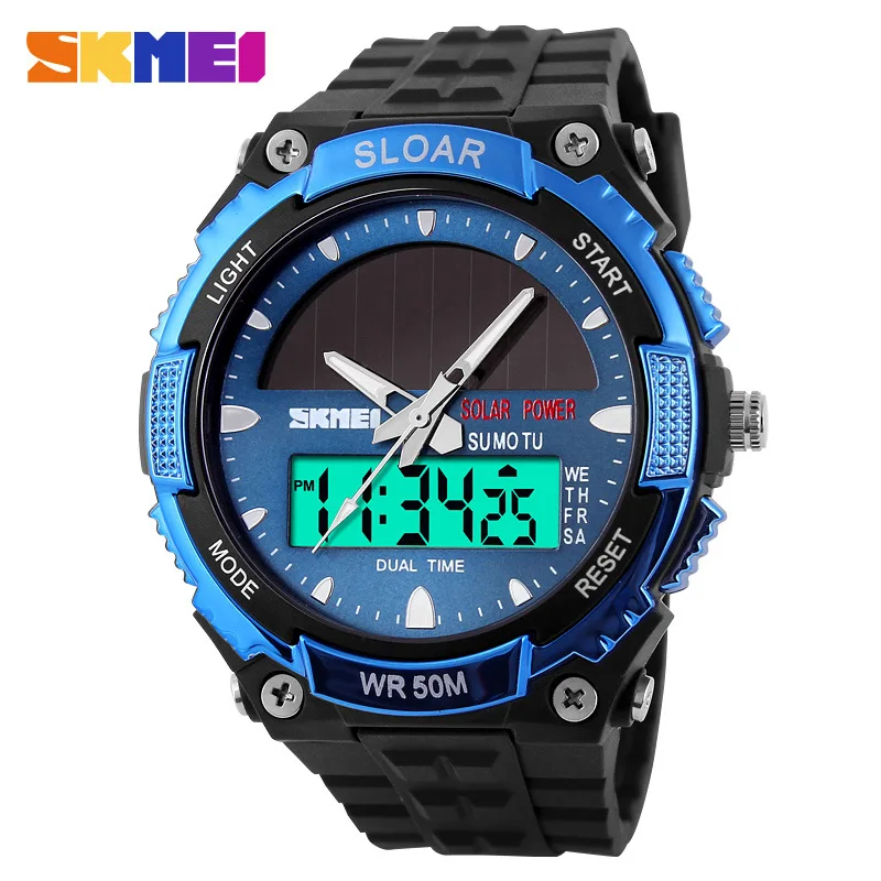 Skmei Men\'s Fashion Solar Watch Waterproof Electronic Watch Outdoor Sports Men\'s Watch Student Watch 1049