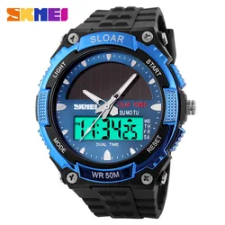 Skmei Men's Fashion Solar Watch Waterproof Electronic Watch Outdoor Sports Men's Watch Student Watch 1049