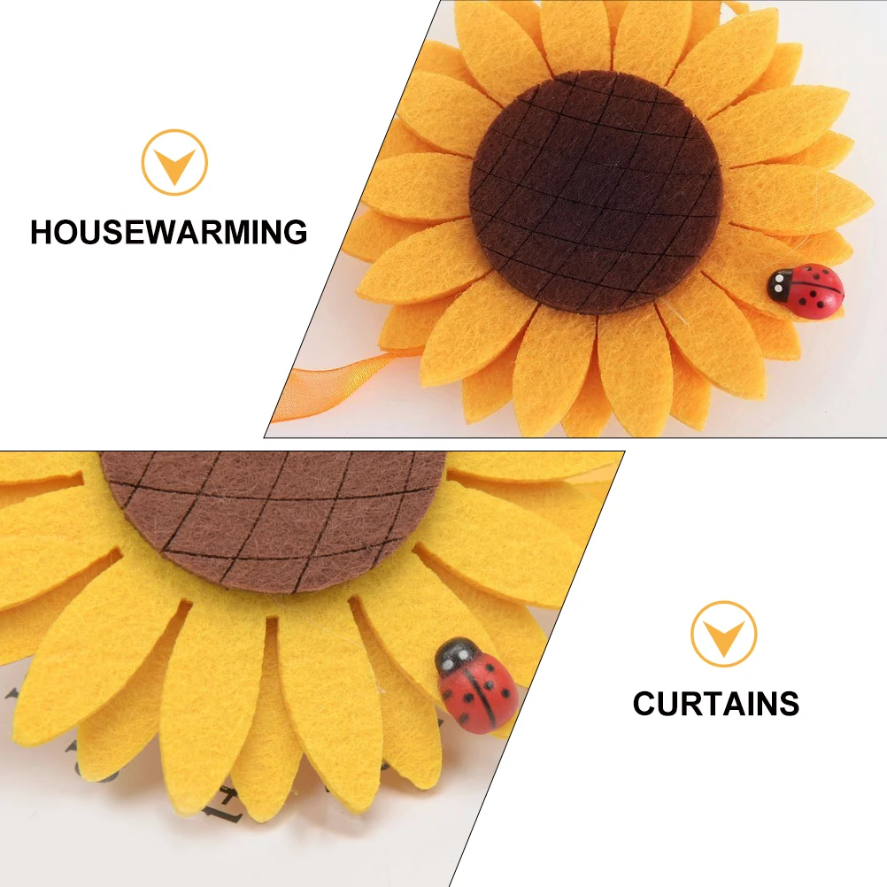 

4 Pcs Sunflower Curtain Tie Backs Stylish Home Decoration Clips Black Out Window Curtains Flower Buckle Hardware Accessories