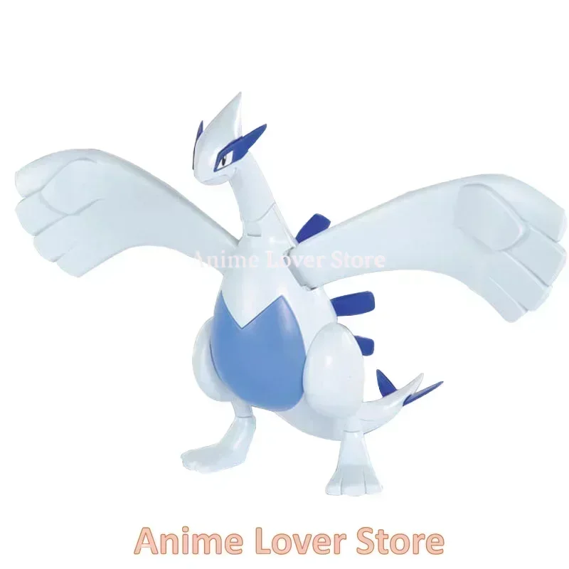 Bandai Original Pokemon 04 Lugia Anime Action Figure Simple Assembly Model Toys for Kids Gift Collectible Model Ornaments