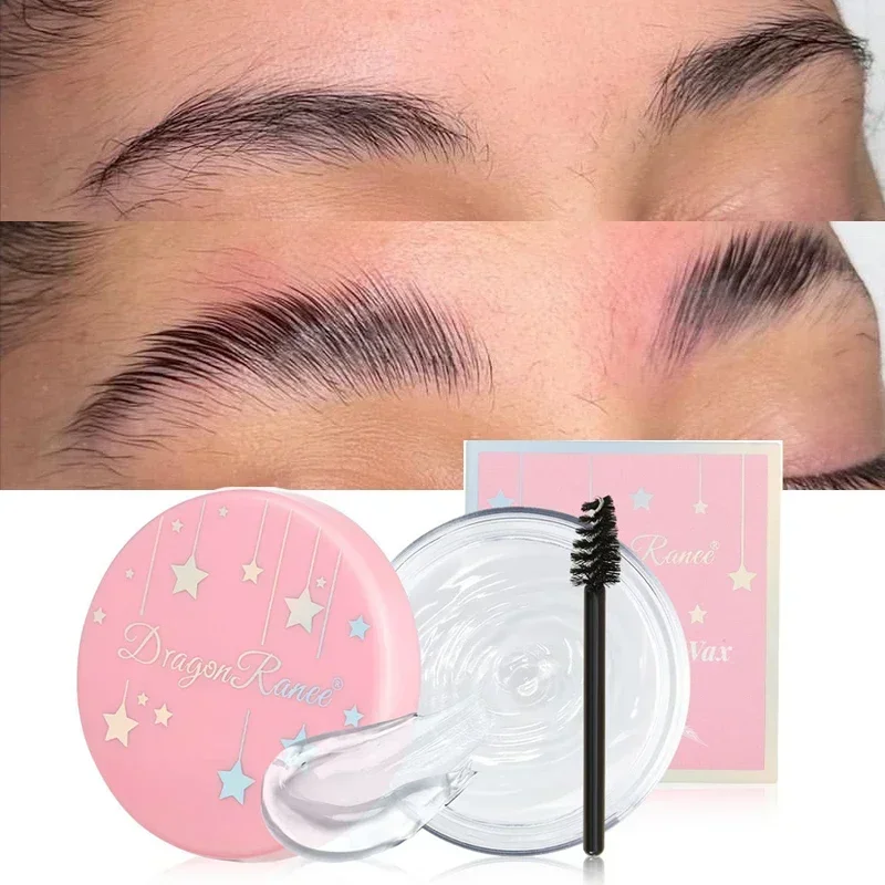 Transparent Eyebrow Styling Wax Makeup Waterproof Quick Drying Lasting Brow Pomade Setting Gel Wild Eyebrow Sculpt Soap Cosmetic