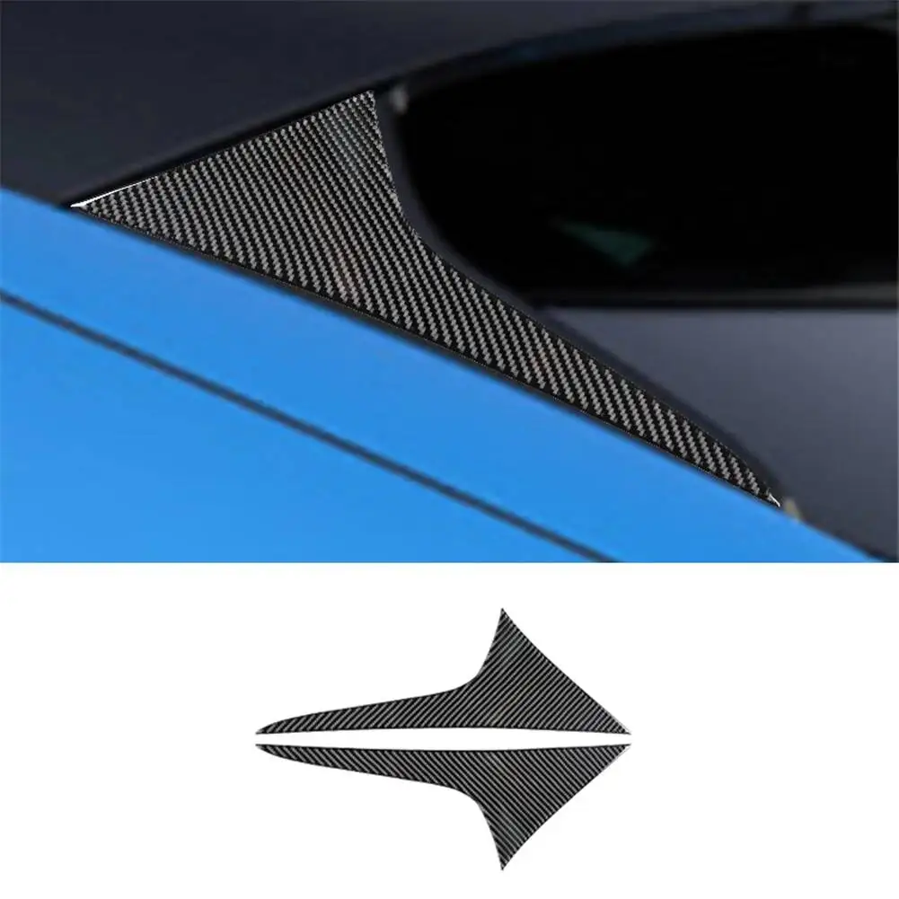 For Ford Mustang Mach-E 2021 2022 Car Interior Vents Pulley Button Frames Torage Box Central Shift Panel Carbon Fiber Sticker