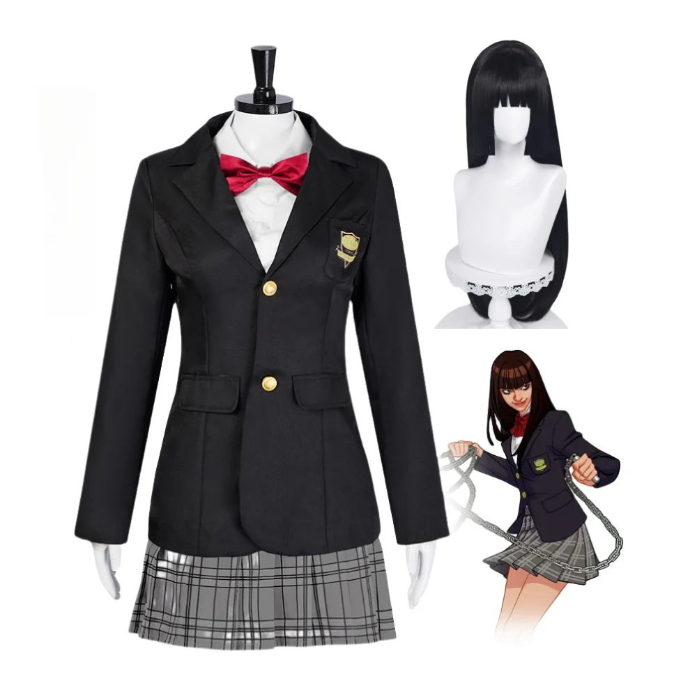 Anime Gogo Yubari Cosplay Costumes Wig Cos Sets