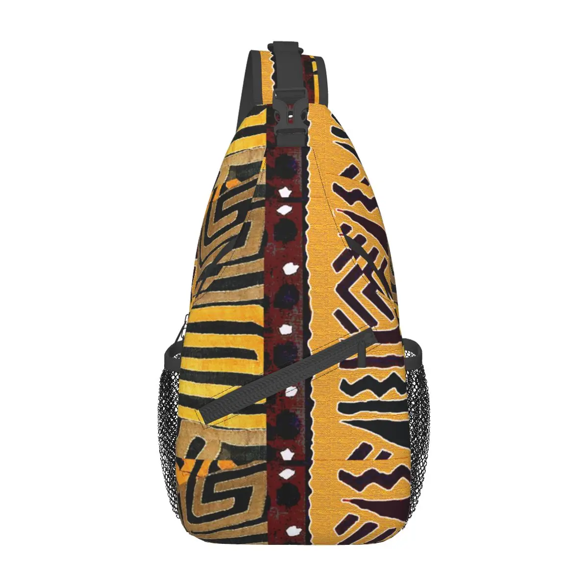 Lama Africana Contemporânea Sling Pequeno Sacos Peito Crossbody Ombro Sling Mochila Caminhadas Viagem Daypacks Impresso Pacote