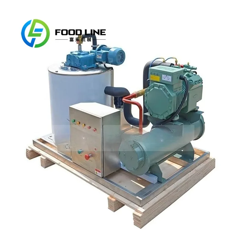 8 Ton Commercial Industrial Flake Ice Maker Machine Top Factory Hot Sale 220V Air Cooling Core Motor Pump Components