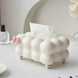 1pc Premium Cloud-Shaped Plastic Tissue Holder Solid Color Creative Paper Tissue Boxes  Car Tissue Holder  Acrylic Box