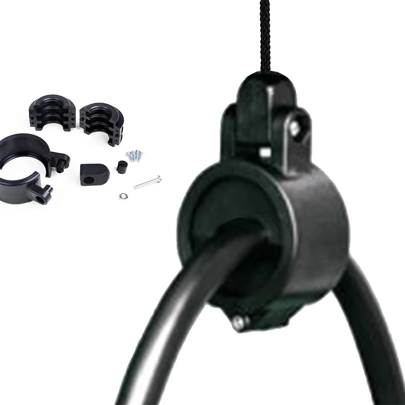 

L2 9.6KW EV Charger Cable Clamp 0.83'' Nylon Clamshell Swivel 11.5kw 48A 40A Charging Cable Management Cord Retractor Hose Clamp