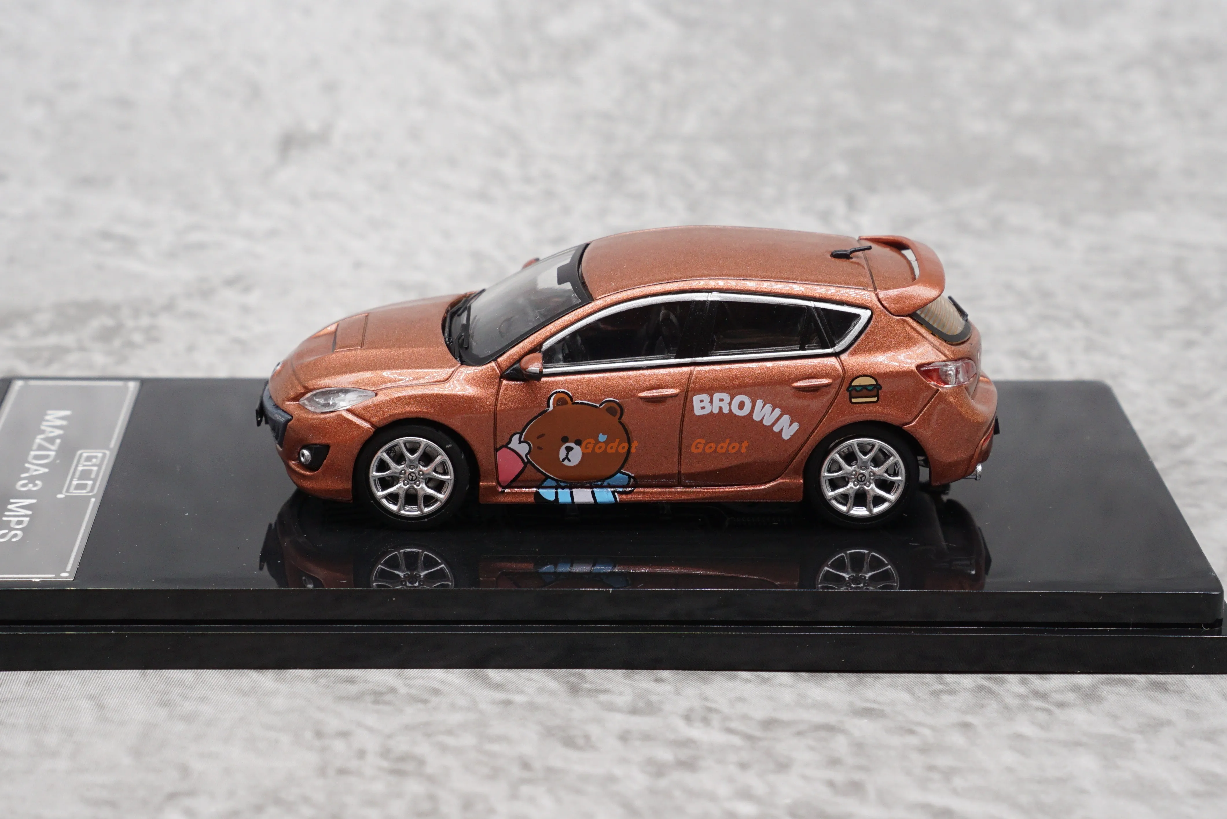 GCD 1/64 Mazda 3 MPS alloy car model toy