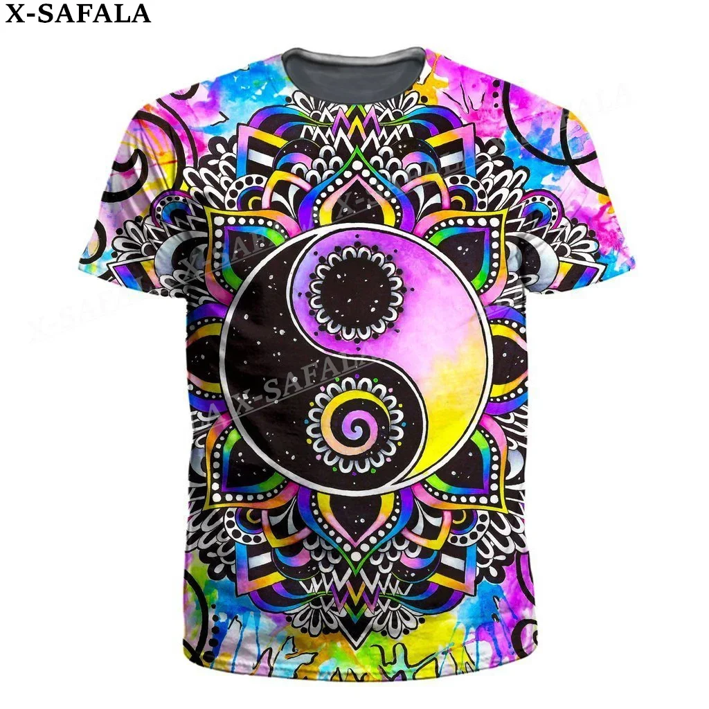 Trippy Psychedelic Mushroom Fungus Hippy 3D Printed Short Sleeve T-shirt Summer Round Neck Men Female Casual Top Tee-1