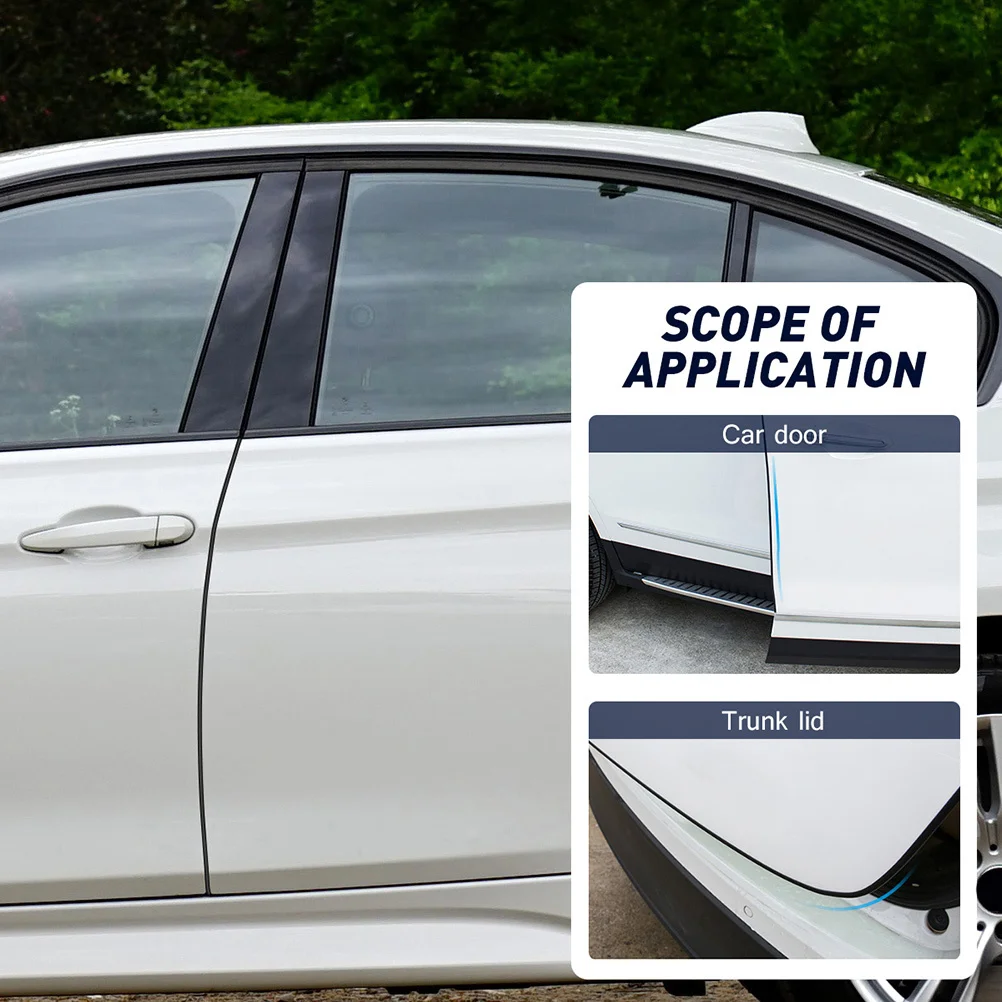 

2Pcs Car Door Edges Guards Rubber Material Scratch Resistant Anti-Collision Protection Strip for Vehicles Utvs Suvs Trucks Auto