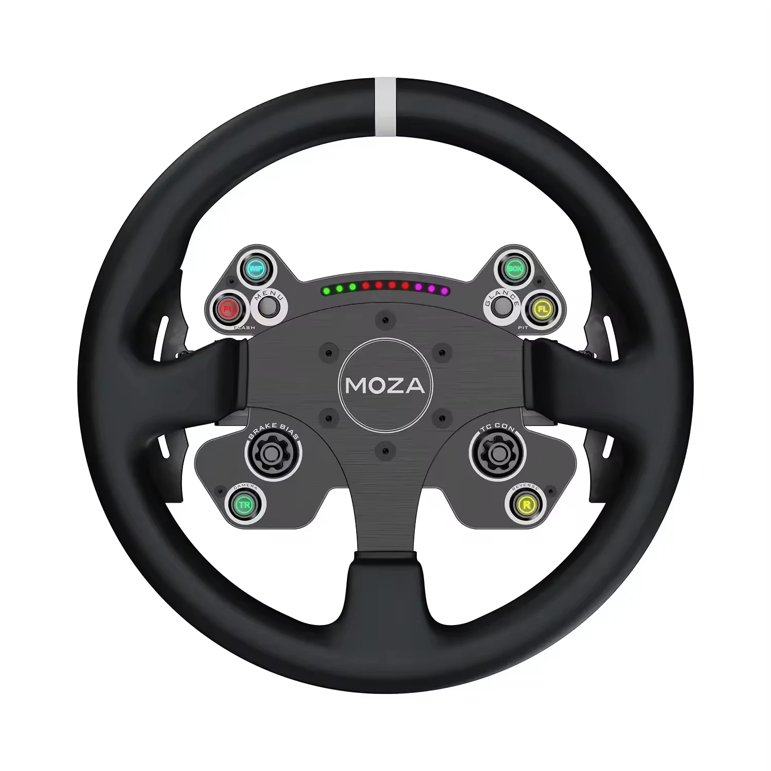 MOZA Racing CS V2P Steering Wheel 13 Inch Standard Racing Rim With Aviation Grade Aluminum Alloy Frame