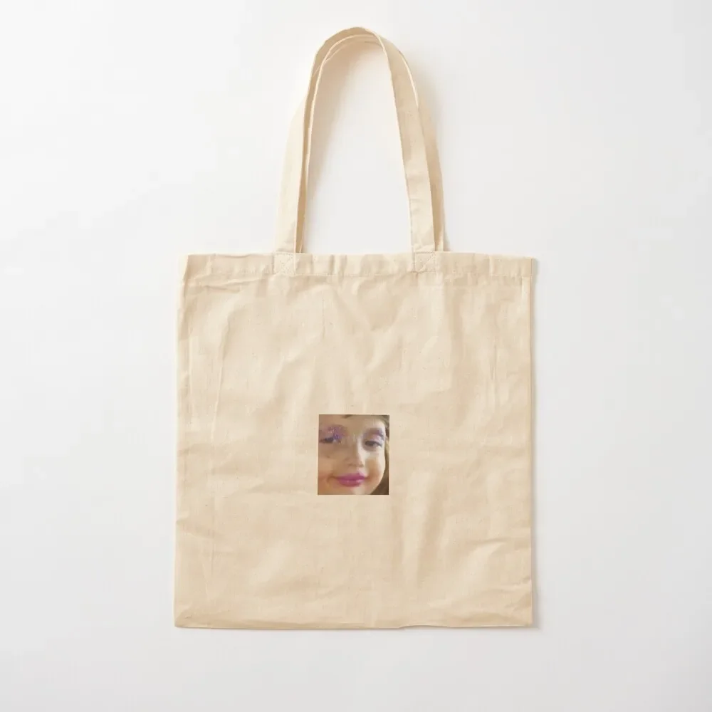 

little girl with makeup meme Tote Bag Handbags women shoping bag Women's bags Tote Bag