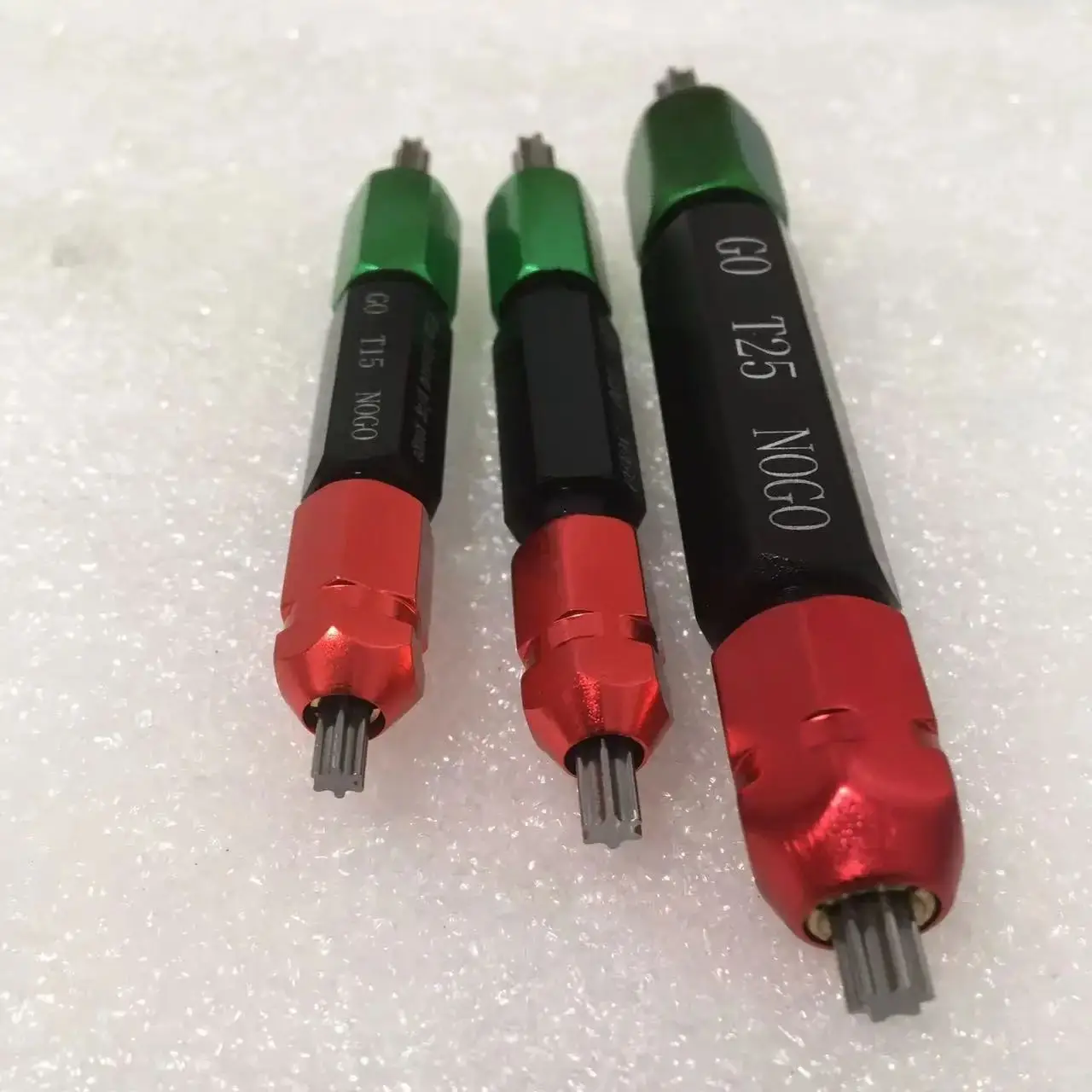 Torx-meter, go and no go-draadmeters, ISO10664/GB6188 TORX, inspectietool, schroefstekkerdoos meten, T5 T6 T8 T10 T15 T20 T25