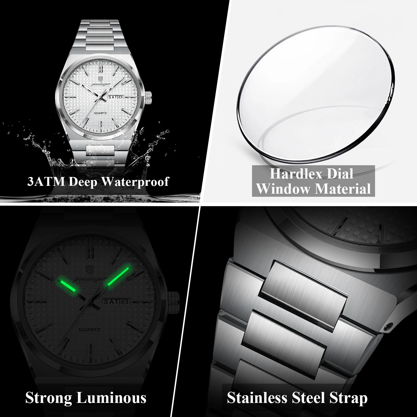 นาฬิกาข้อมือผู้ชาย POEDAGAR แฟ - Mens Fashion Blog บทวิจารณ์และราคา