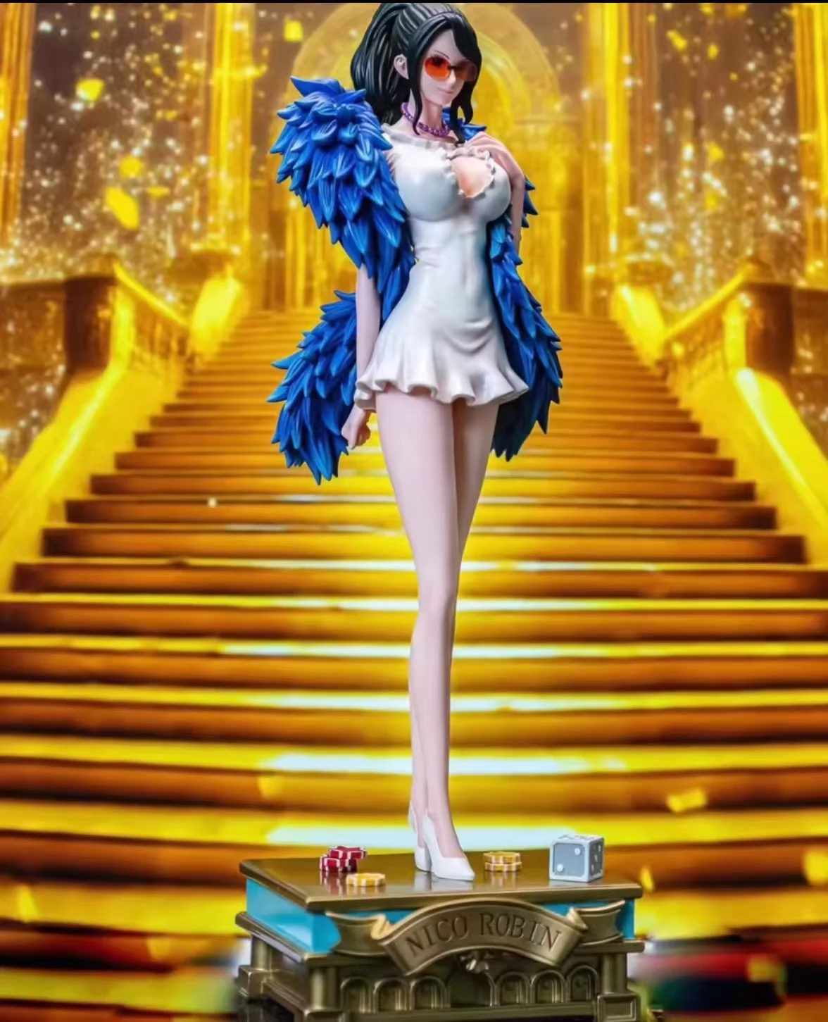 

Статуя JT 31 см ONE PIECE Robin, аниме-фигурка, золотой город, серия, фигурки Нико Робина, модель персонажа из ПВХ, игрушка, подарочная коллекция