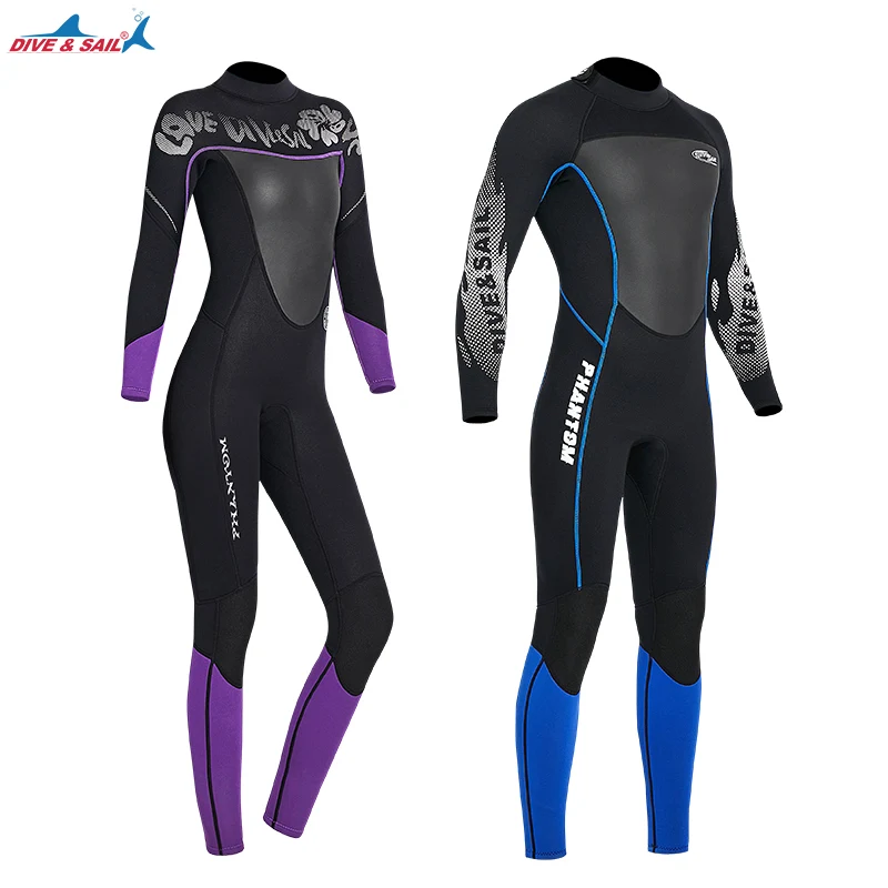 

Neoprene Wetsuit Men Women Back Zipper Diving Suit for Snorkeling Scuba Diving Swimming Kayaking KiteSurfing Full Wetsuit