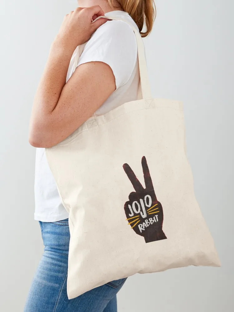 Jojo rabbit Sticker Tote Bag tote bag custom Gift bags Beach bag university shopper
