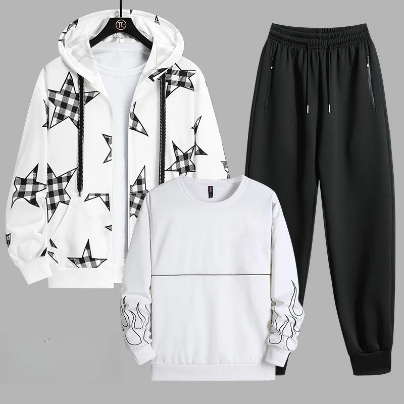 2026 Spring Men Running Sets Premium Quality Quick Dry Three Piece Tracksuit for Jogging Basketball Soccer Golf High Performance