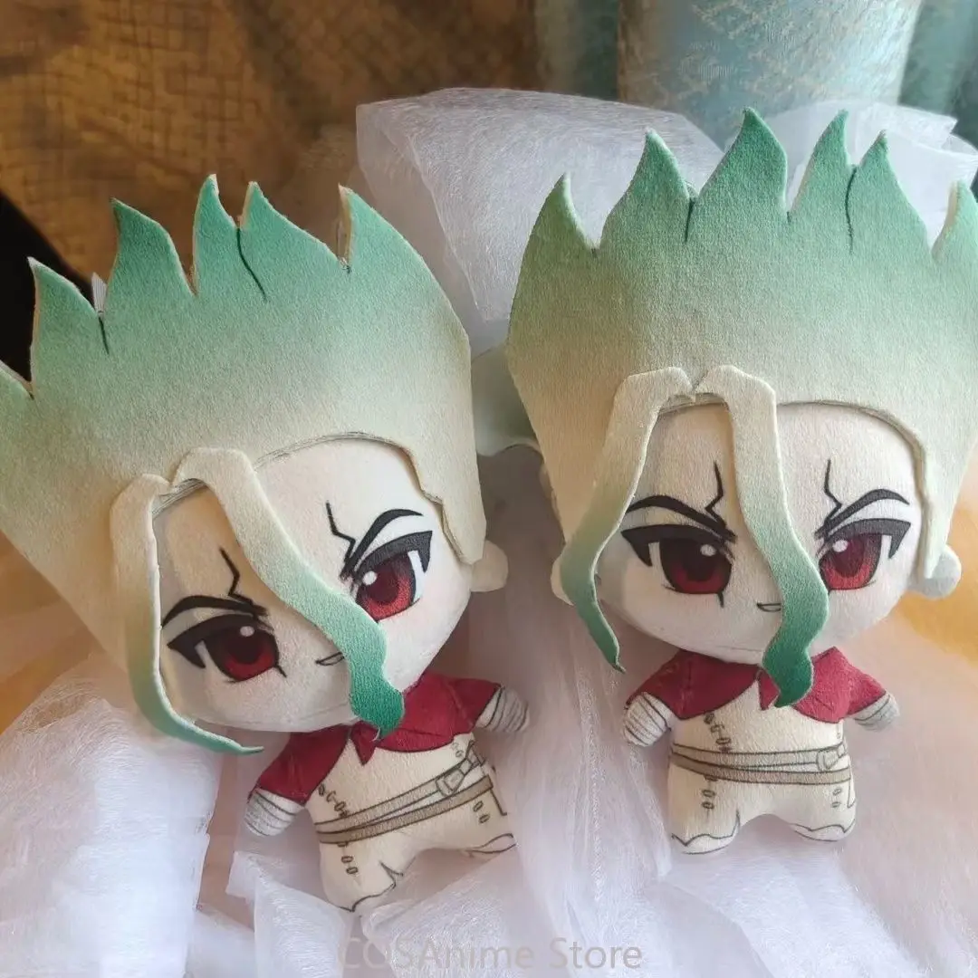Figura de Anime de 10 cm del Dr. STONE, Gen Asagiri Stanley, Peluche, Almohada, Colgante para Bolsa, Mascota, Regalo de Cumpleaños
