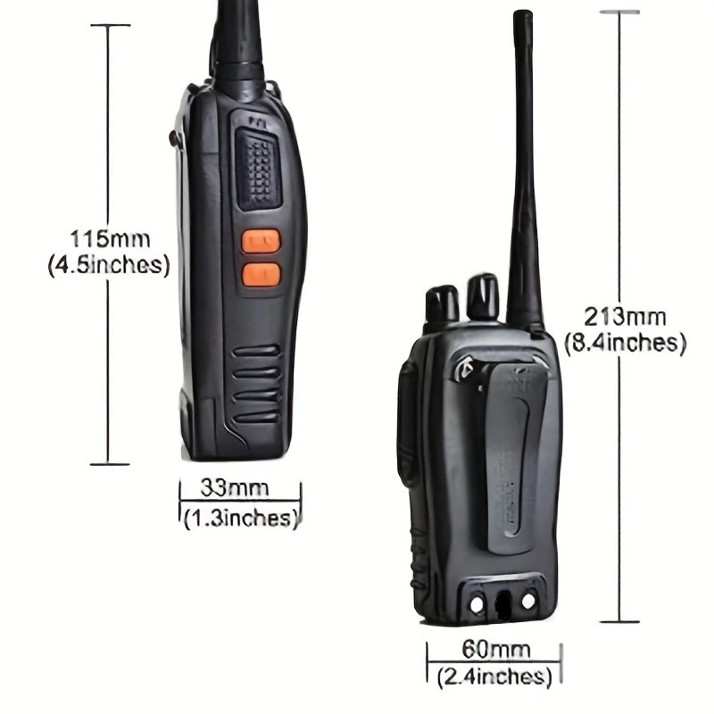 BF-888S Walkie Talkie de Longo Alcance, Rádio bidirecional, 400-470MHz, Transceptor de Rádios para Comunicação Outdoor Adventure Work