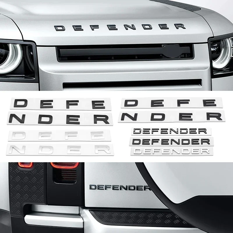 

3D ABS Range Rover Car Bonnet Letters Logo Badge Emblem Sticker Accessories For Land Rover Discovery Defender Sport Evoque HSE.