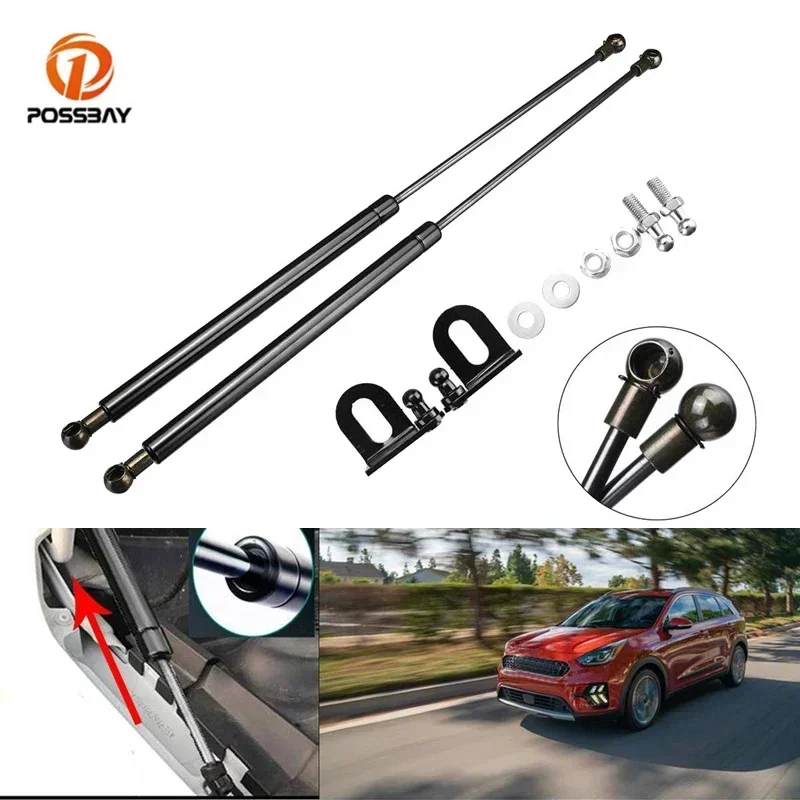 

2Pcs Car Front Hood Bonnet Modify Struts Lift Support Shock Accessories for Kia Niro (DE) 2016 2017 2018 2019 2020 2021 Parts