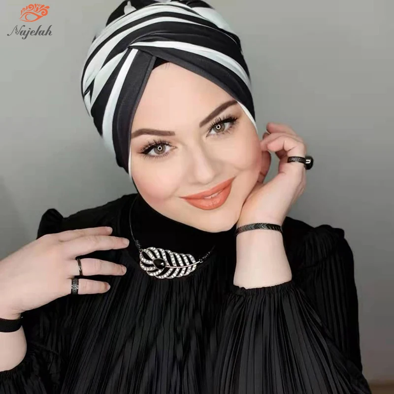 Muslim Abaya Modal Hijab undercap Abayas Hijabs Caps For Woman Islamic Dress Women Jersey Scarf Turbans Head Wrap Instant Turban