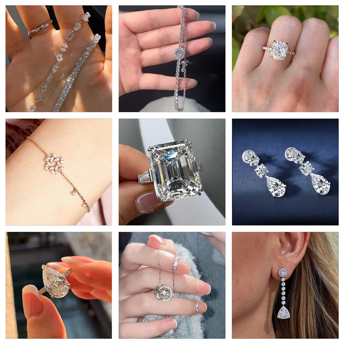 Diamante cultivado en laboratorio con corte de pera DE 1.0-6.0ct diamante suelto VVS-VS IGI certificado diamante para joyería fina hecha