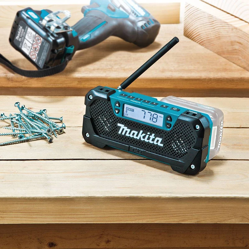 Imagem -04 - Makita Mr052 Rádio sem Fio Leitor Portátil Li-ion 12v 2x36 mm Colunas Estéreo 2.0w