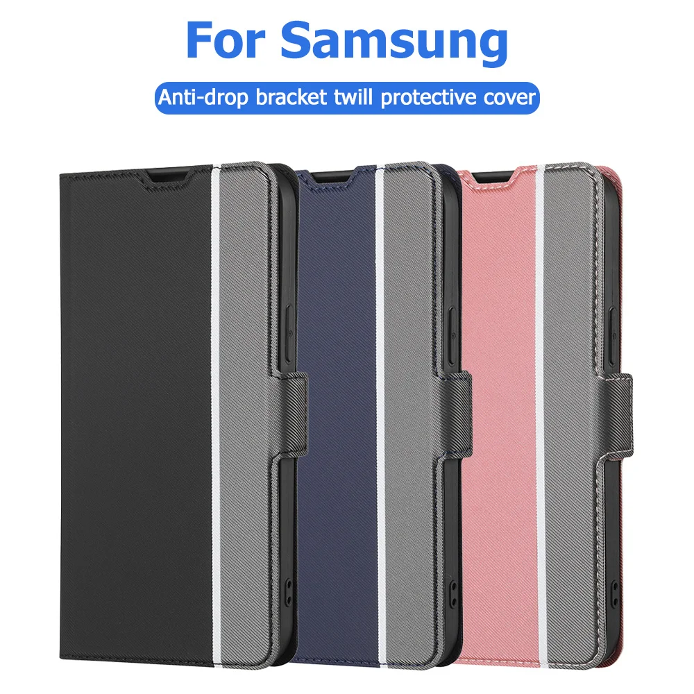 Magnetic Flip Wallet Phone Case for Samsung Galaxy S25 S24 Ultra Plus A54 A15 5G With Card Slots & Kickstand Protective Cover